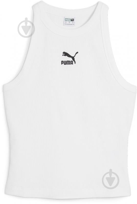 Футболка Puma CLASSICS RIBBED SLIM TANK 62437102 р.L білий - фото 1