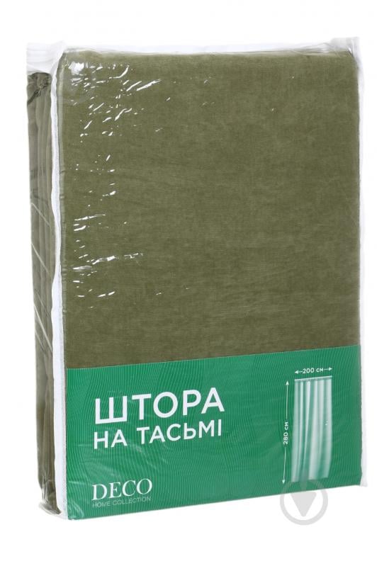 Штора на тесьме 200x280 см полынная 1951/20 Deco - фото 4