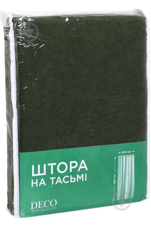 Штора на тесьме 200x280 см турмалиновая 1951/22 Deco - фото 4