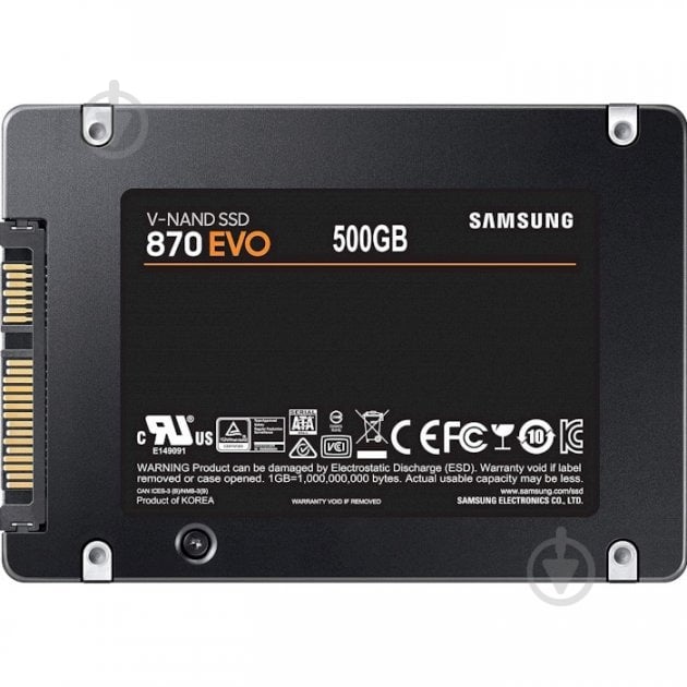 SSD-накопичувач Samsung 500GB 2,5" SATA III V-NAND (MZ-77E500B/EU) - фото 4