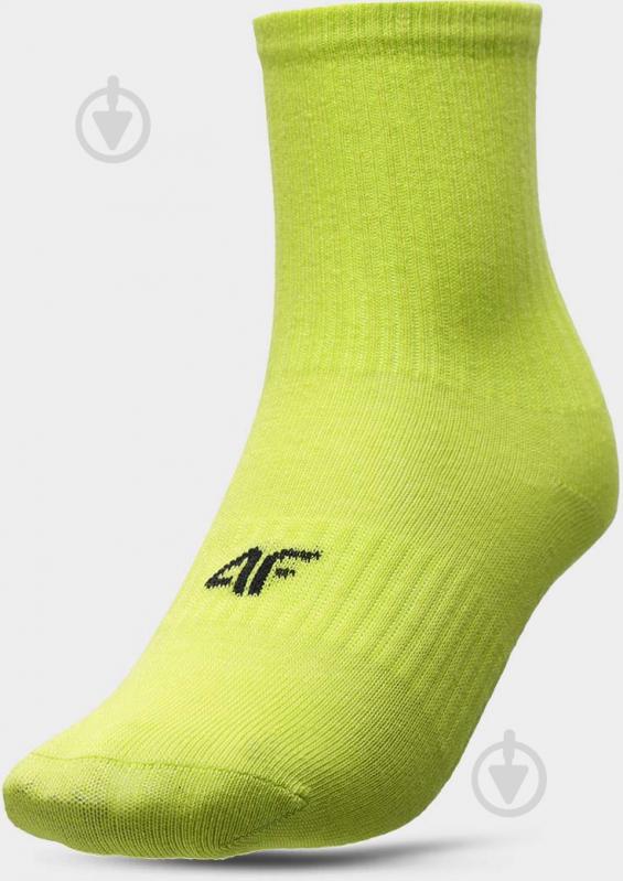 Шкарпетки 4F SOCKS CAS M057 (3pack) 4FJAW22USOCM057-92S р.36-38 чорний/жовтий/помаранчевий 3 пари шт. - фото 2