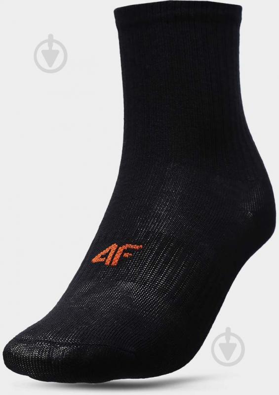 Шкарпетки 4F SOCKS CAS M057 (3pack) 4FJAW22USOCM057-92S р.36-38 чорний/жовтий/помаранчевий 3 пари шт. - фото 3