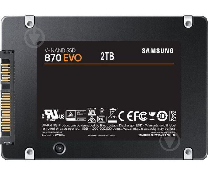 SSD-накопитель Samsung 2000GB 2,5" SATA III 3D V-NAND (MZ-77E2T0B/EU) - фото 2