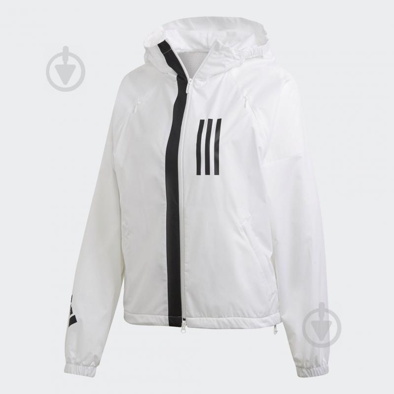 Ветровка женская демисезонная Adidas W WND JKT FL DZ0033 р.XS белая - фото 1