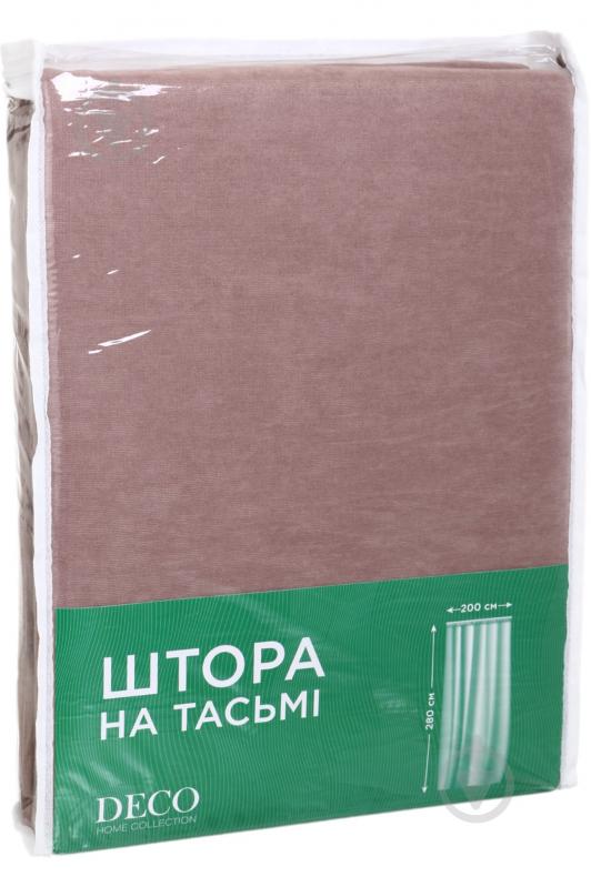 Штора на тасьмі 200x280 см пудрова 1951/37 Deco - фото 4