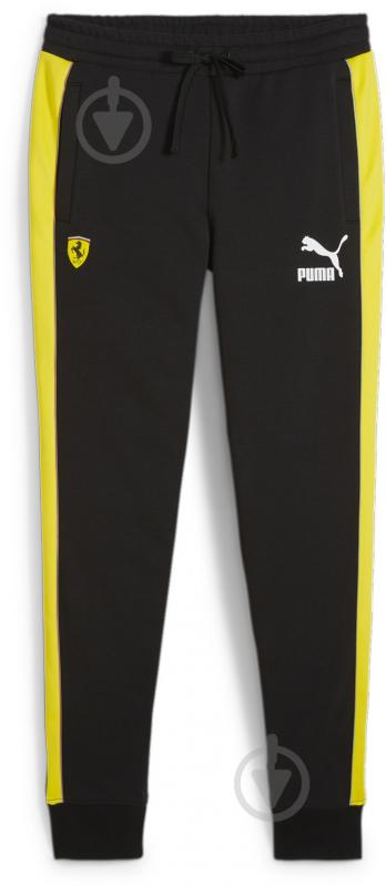 Брюки Puma FERRARI RACE ICONIC T7 TRACK PANTS 62519901 р. L черный - фото 1