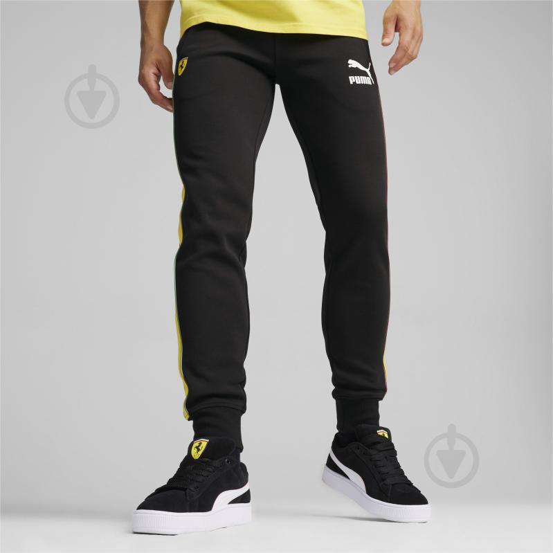 Брюки Puma FERRARI RACE ICONIC T7 TRACK PANTS 62519901 р. L черный - фото 3