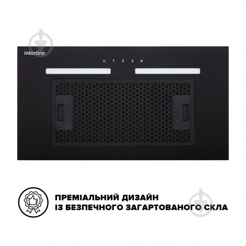 ВИТРИНА! Вытяжка Interline SWAY BL A/60 GL/S - фото 4