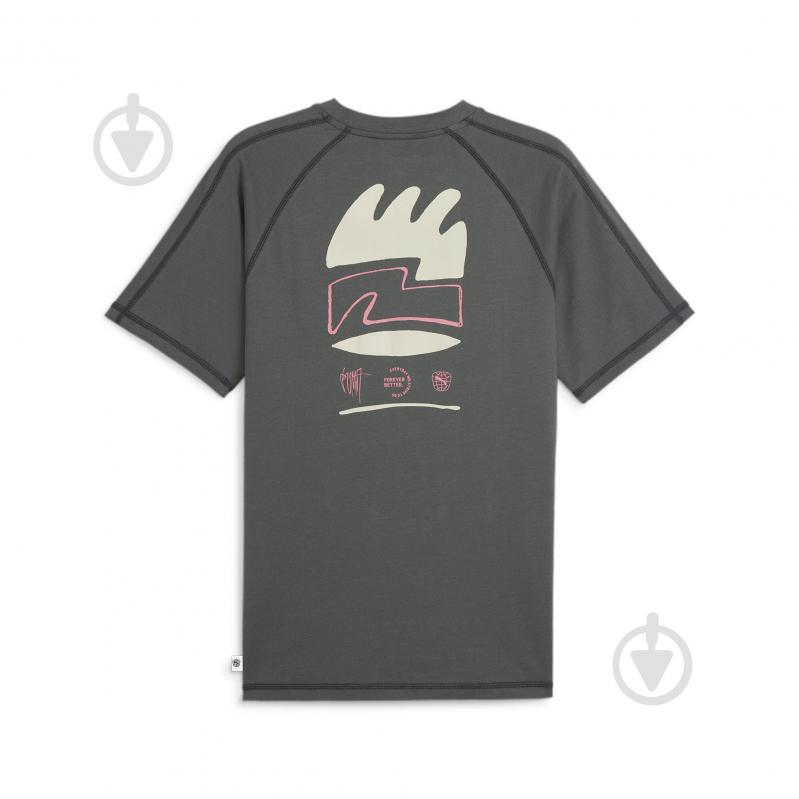 Футболка Puma DOWNTOWN RE:COLLECTION TEE 62440280 р.2XL серый - фото 2