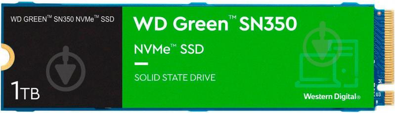 SSD-накопитель Western Digital Green SN350 1024GB M.2 PCI Express 3.0 x4 3D QLC NAND (WDS100T3G0C) - фото 1