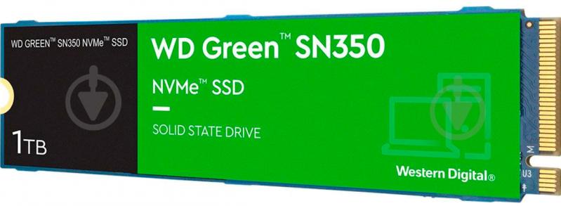 SSD-накопитель Western Digital Green SN350 1024GB M.2 PCI Express 3.0 x4 3D QLC NAND (WDS100T3G0C) - фото 2