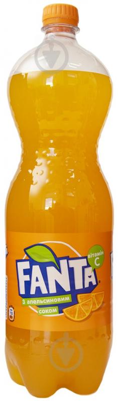 Безалкогольний напій Fanta Апельсин 1,5 л (5449000052926) - фото 1