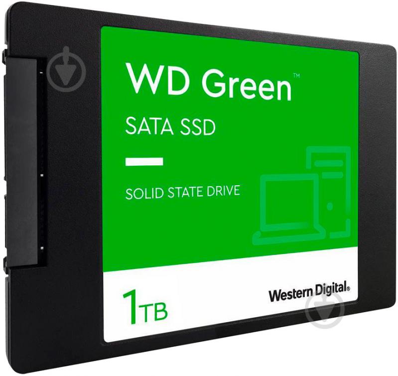 SSD-накопитель Western Digital Green 1000GB 2,5" SATA III 3D TLC NAND (WDS100T3G0A) - фото 2