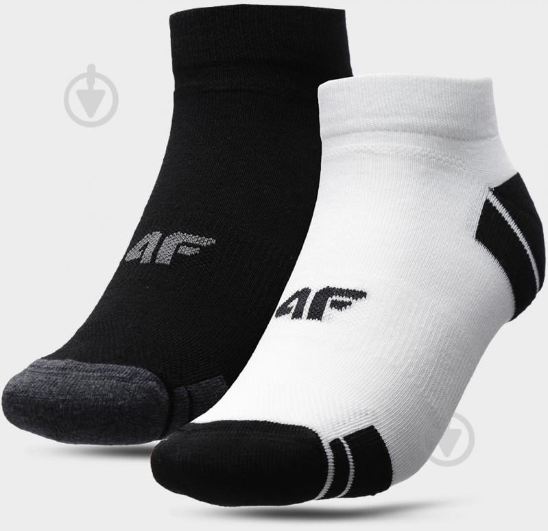 Шкарпетки 4F SOCKS SOM002 H4Z22-SOM002-90S р.39-42 білий/чорний 2 пари шт. - фото 1