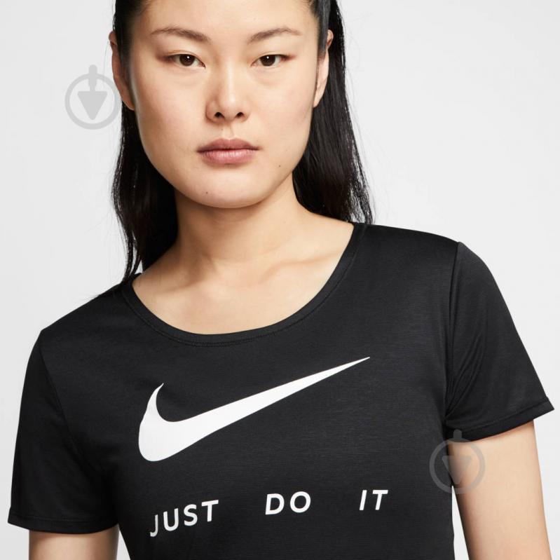 Футболка Nike W NK TOP SS SWSH RUN CJ1970-010 р.L черный - фото 6