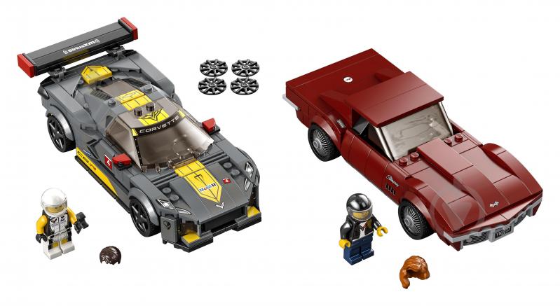 Конструктор LEGO Speed Champions Chevrolet Corvette C8.R Race Car and 1968 Chevrolet Corvette 76903 - фото 4