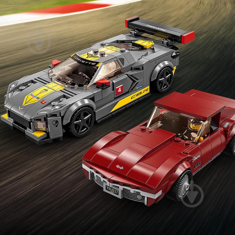 Конструктор LEGO Speed Champions Chevrolet Corvette C8.R Race Car and 1968 Chevrolet Corvette 76903 - фото 6