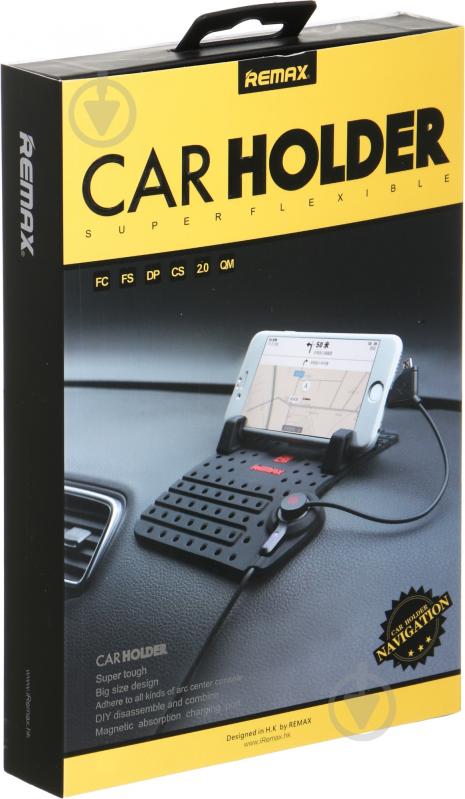 Держатель для телефона Remax черный - фото 3