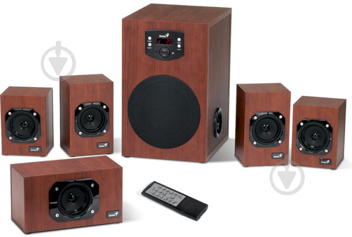 Акустична система Genius SW-HF5.1 4600 II 5.1 brown (31730016400) - фото 3