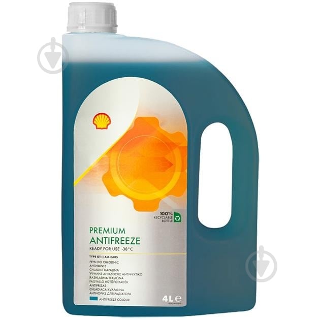 Антифриз SHELL Premium G11 -38°С G11 готовий 4 л синій - фото 1