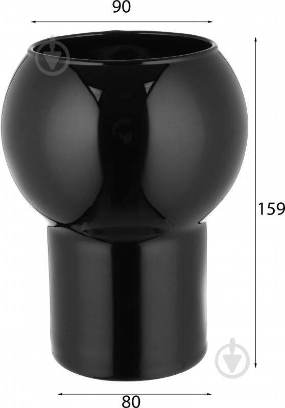 Ваза для цветов Bubble 9158 черная - фото 2 Ваза для цветов Bubble 9158 черная - фото 2
