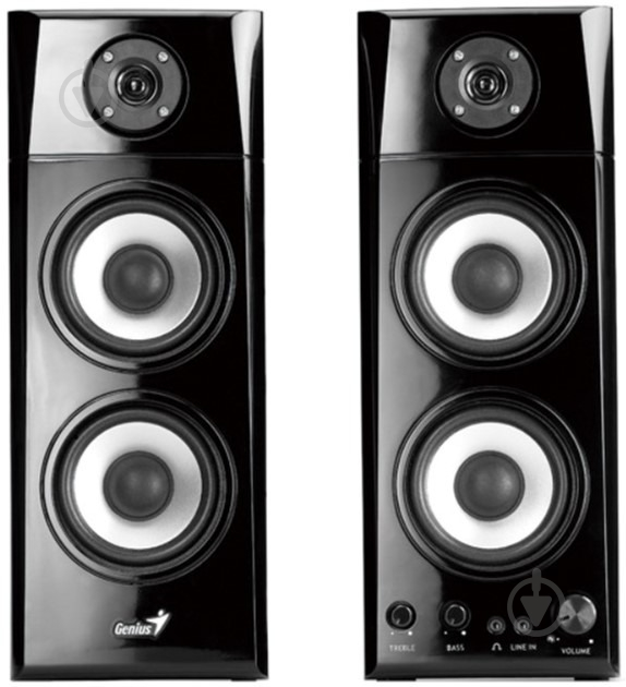 Акустическая система Genius SP-HF1800A II 2.0 black (31730031400) - фото 2