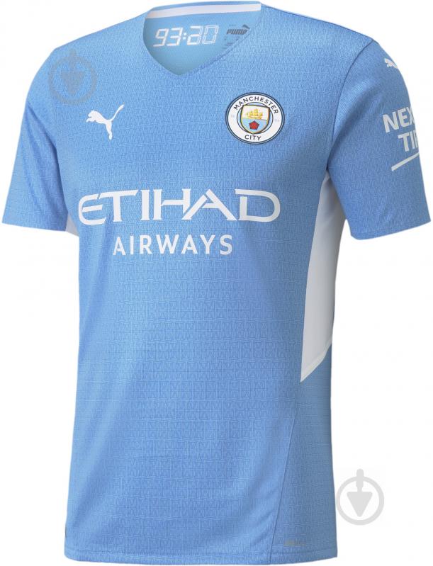 Футболка Puma MCFC HOME Shirt AUTHENTIC 75920101 р.M голубой - фото 1