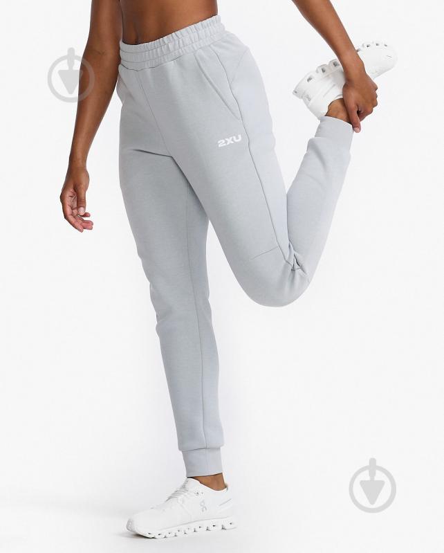 Брюки 2XU Commute Trackpants WR7079b_HBM/WHT р. M серый - фото 3