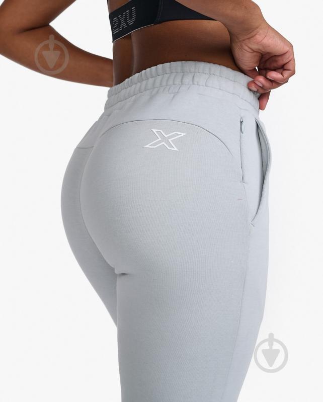 Брюки 2XU Commute Trackpants WR7079b_HBM/WHT р. M серый - фото 5