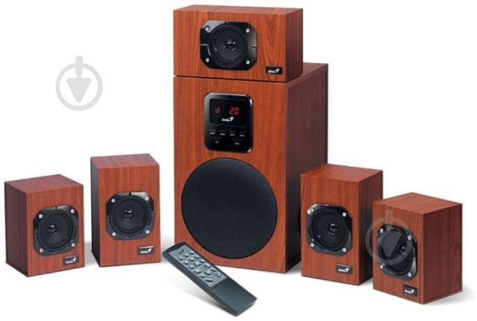 Акустическая система Genius SW-HF5.1 4800 II 5.1 brown - фото 3