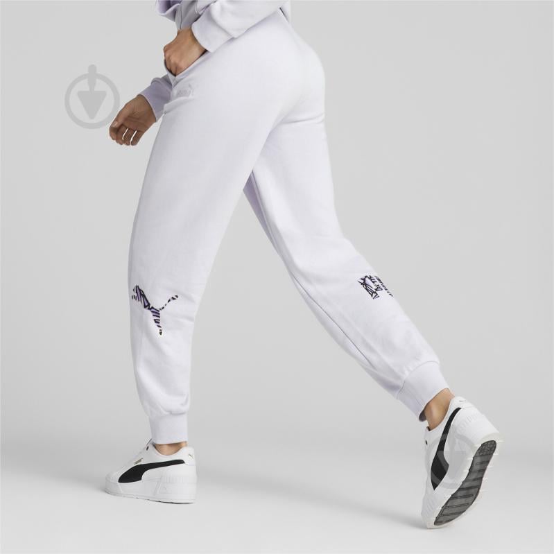 Брюки Puma PUMA POWER NOVA SHINE COLORBLOCK HIGH-WAIST PANTS TR 67444768 р. XL голубой - фото 4