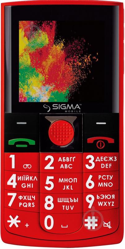 Мобільний телефон Sigma mobile Comfort 50 Solo red - фото 1