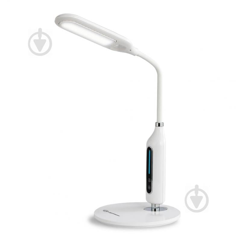 Настільна лампа LightMaster DE1143 LED 8 Вт білий із сріблястим - фото 1
