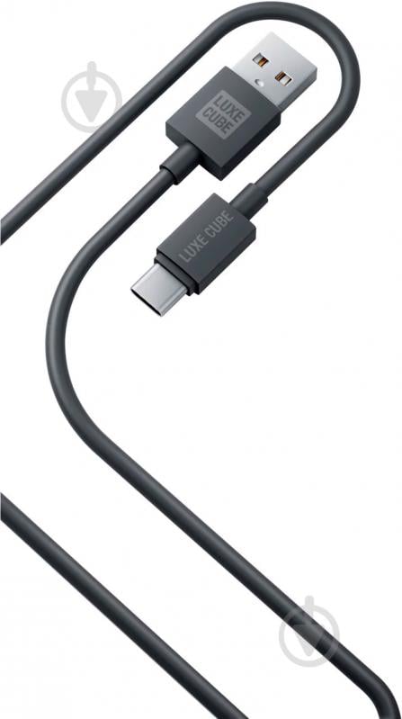 Кабель Luxe Cube 3A/60W USB C to USB 2 м чорний (8886888698469) - фото 1