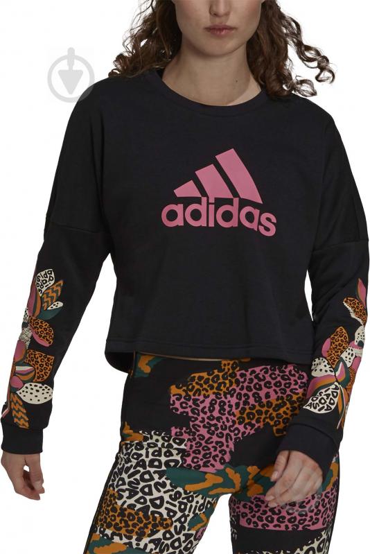 Світшот Adidas W FARM G SWT H45137 р. XL чорний - фото 1