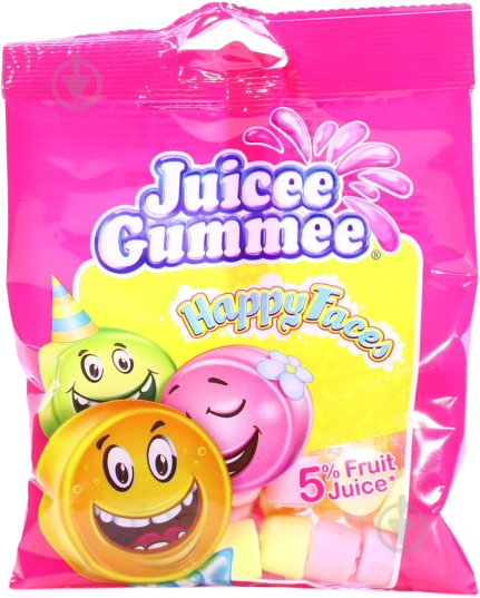 Цукерки жувальні Juicee Gummee Смайлики 80 г (8592601115365) - фото 1