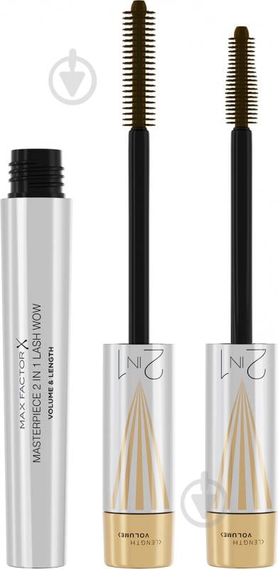 Туш Max Factor MASTERPIECE 2in1 LASH WOW коричневий 7 мл 7 г - фото 1