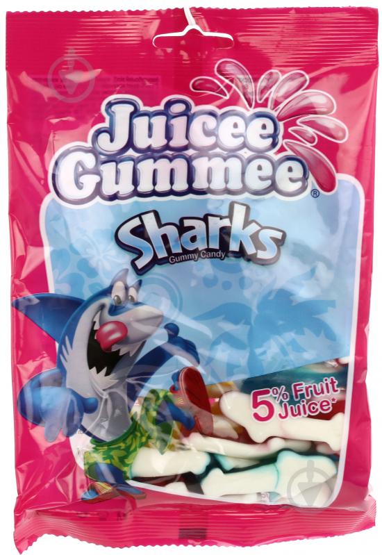 Цукерки жувальні Juicee Gummee Sharks 150 г (8592601115662) - фото 1