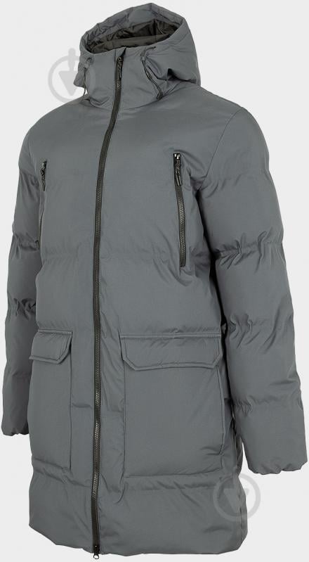 Пальто чоловіче зимове 4F JACKET KUMP010 H4Z22-KUMP010-22S р.L сірий меланж - фото 1