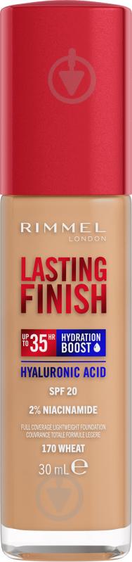 Тональная основа Rimmel London LASTING FINISH 35H (170) Wheat 30 мл - фото 1