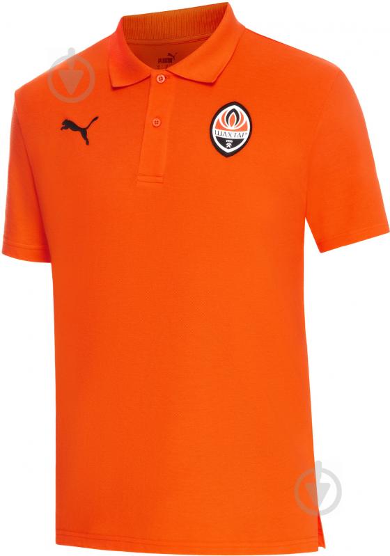 Поло Puma SD Badge Polo FC 76487301 р.XL оранжевый - фото 1