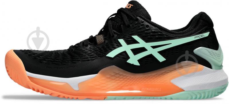 Кросівки жіночі демісезонні Asics GEL-RESOLUTION 9 PADEL 1042A245_001 р.39 чорні - фото 3