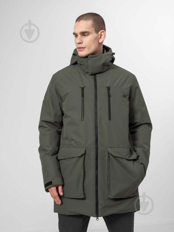 Куртка-парка мужская зимняя 4F JACKET KUM001 H4Z22-KUM001-44S р.3XL оливковая - фото 1