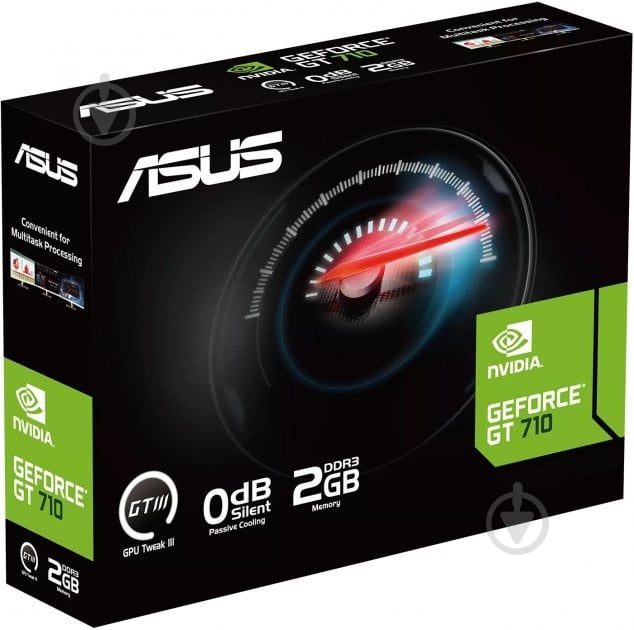 Видеокарта Asus GeForce GT 710 2GB GDDR3 64bit (90YV0I70-M0NA00) - фото 4