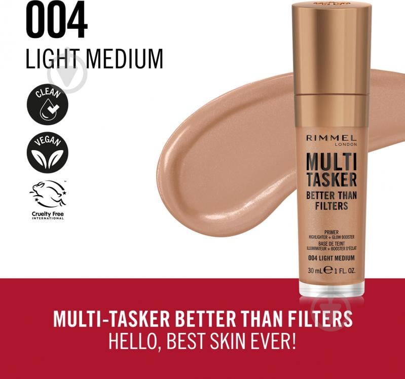 Праймер-бустер Rimmel London RM MULTI TASKER 3в1 003 Light 30 мл 30 г - фото 4