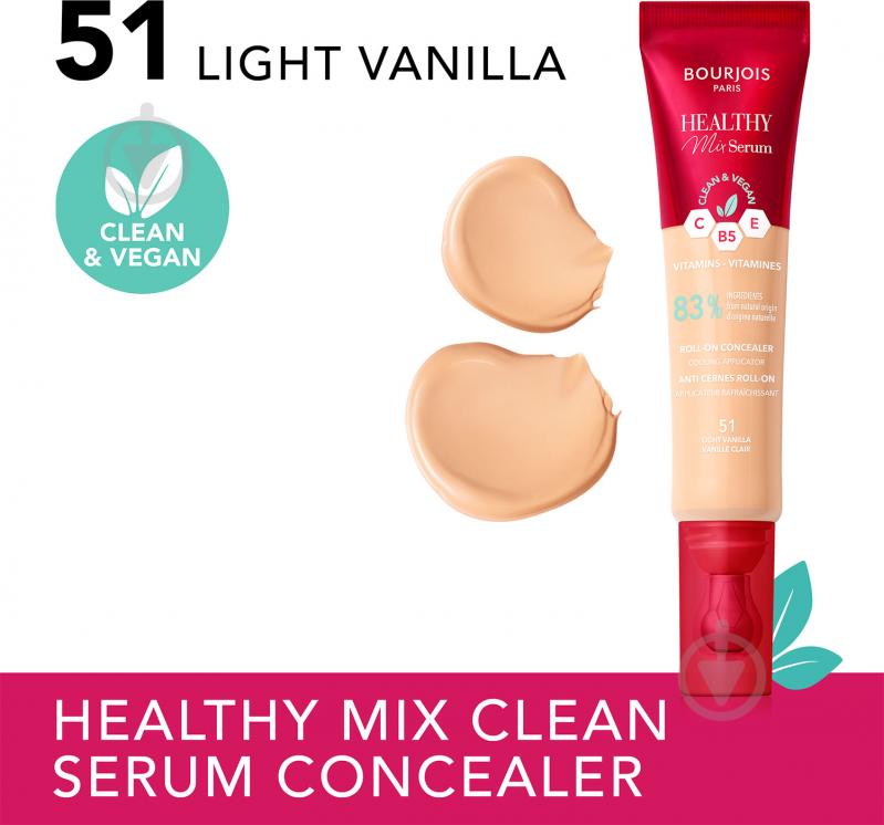 Консилер BOURJOIS HEALTHY MIX 51 Light Vanilla 11 мл - фото 4