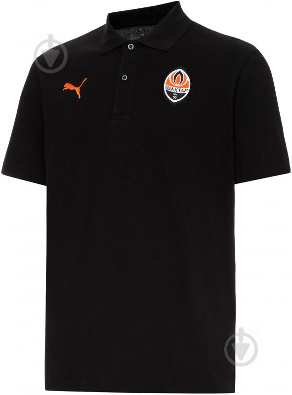 Поло Puma SD Badge Polo FC 76487302 р.2XL черный - фото 2