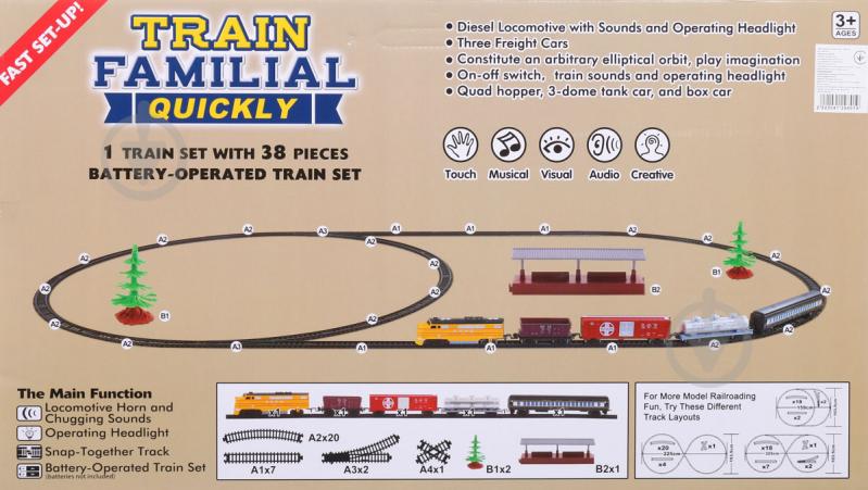 Ігровий набір Fenfa Залізниця 1600A-8B на батарейках - фото 11