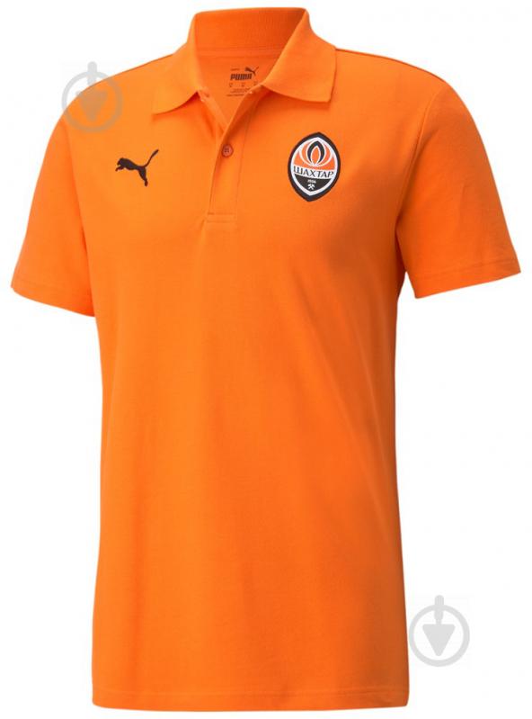 Поло Puma SD Badge Polo FC 76487301 р.S оранжевый - фото 1