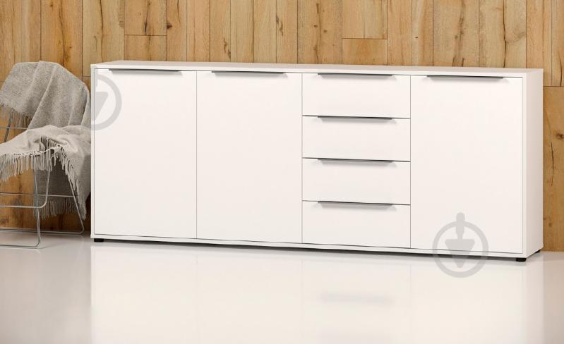 Комод SOKME Нала 3Д4Ш белый /белый - фото 1 Комод SOKME Нала 3Д4Ш белый /белый - фото 1